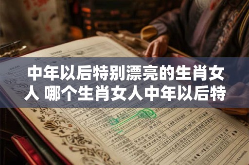 中年以后特别漂亮的生肖女人 哪个生肖女人中年以后特别漂亮