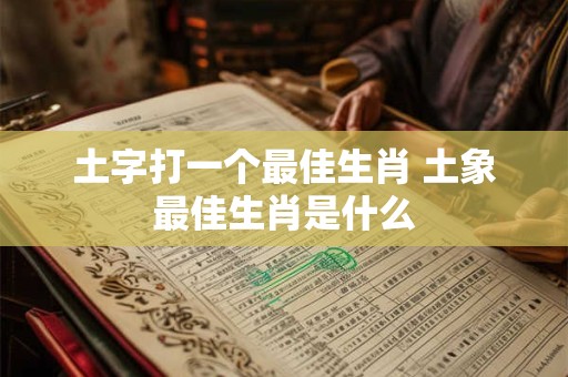 土字打一个最佳生肖 土象最佳生肖是什么