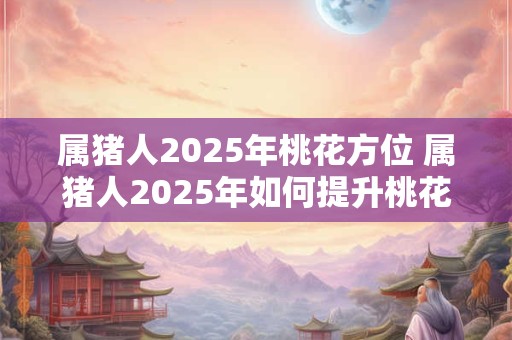 属猪人2025年桃花方位 属猪人2025年如何提升桃花运