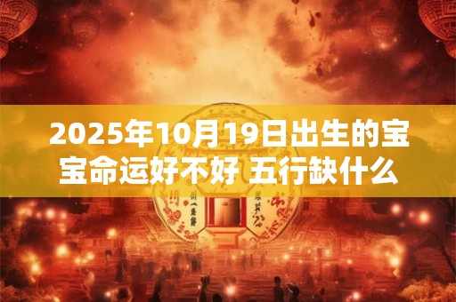 2025年10月19日出生的宝宝命运好不好 五行缺什么 2025年10月19日出生的宝宝命运好不好 五行缺什么