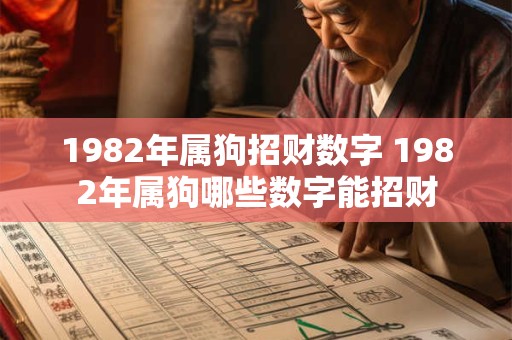 1982年属狗招财数字 1982年属狗哪些数字能招财