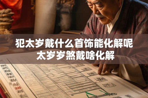 犯太岁戴什么首饰能化解呢 太岁岁煞戴啥化解