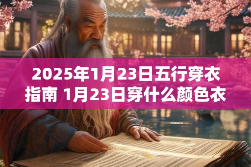 2026年1月23日五行穿衣指南 1月23日穿什么颜色衣服