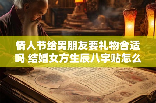 情人节给男朋友要礼物合适吗 结婚女方生辰八字贴怎么写
