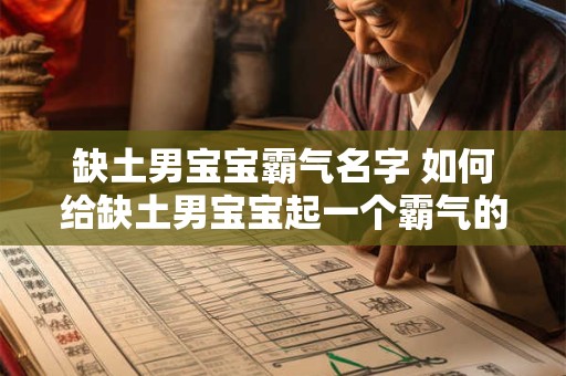 缺土男宝宝霸气名字 如何给缺土男宝宝起一个霸气的名字