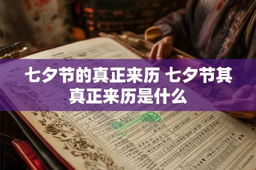 七夕节的真正来历 七夕节其真正来历是什么