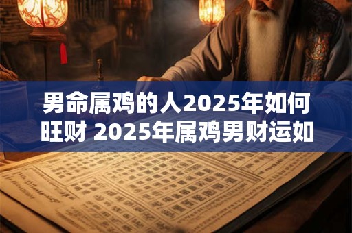 男命属鸡的人2025年如何旺财 2025年属鸡男财运如何