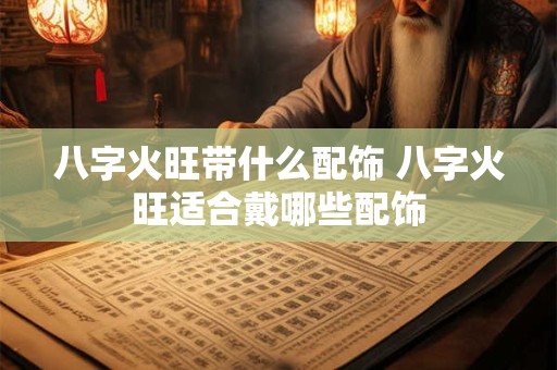 八字火旺带什么配饰 八字火旺适合戴哪些配饰