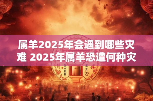 属羊2025年会遇到哪些灾难 2025年属羊恐遭何种灾祸
