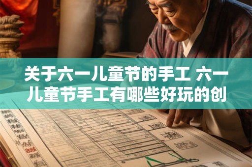 关于六一儿童节的手工 六一儿童节手工有哪些好玩的创意