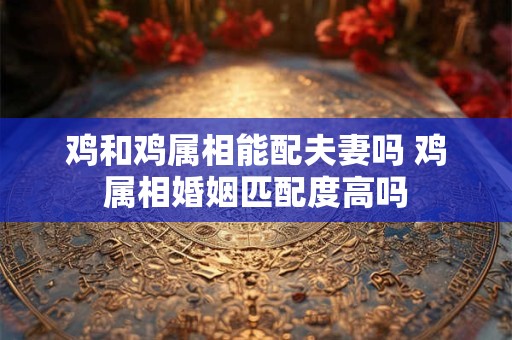 鸡和鸡属相能配夫妻吗 鸡属相婚姻匹配度高吗