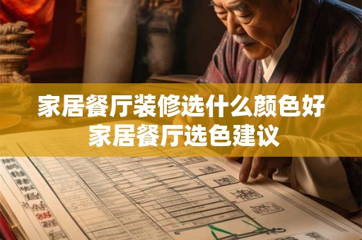 家居餐厅装修选什么颜色好 家居餐厅选色建议