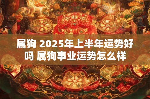 属狗 2025年上半年运势好吗 属狗事业运势怎么样