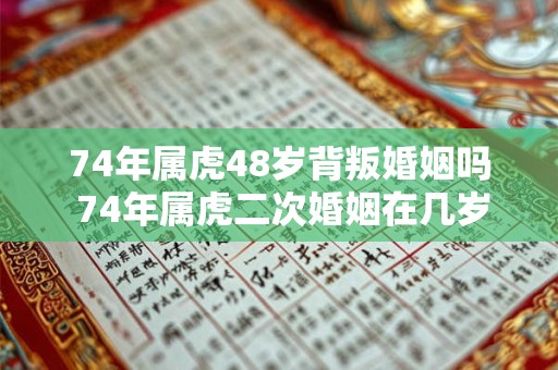 74年属虎48岁背叛婚姻吗 74年属虎二次婚姻在几岁 74年属虎48岁背叛婚姻吗 74年属虎二次婚姻在几岁