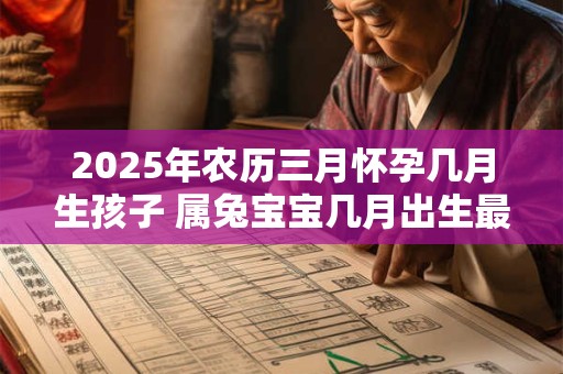 2025年农历三月怀孕几月生孩子 属兔宝宝几月出生最好