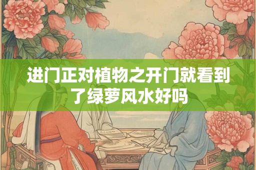 详细阅读:进门正对植物之开门就看到了绿萝风水好吗 进门正对植物之开门就看到了绿萝风水好吗