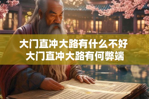 大门直冲大路有什么不好 大门直冲大路有何弊端