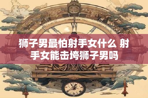 狮子男最怕射手女什么 射手女能击垮狮子男吗