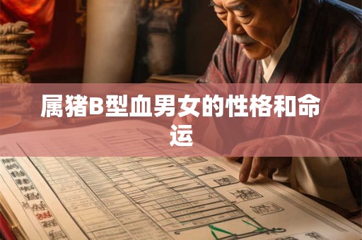 属猪B型血男女的性格和命运