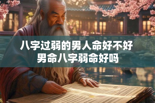 八字过弱的男人命好不好 男命八字弱命好吗