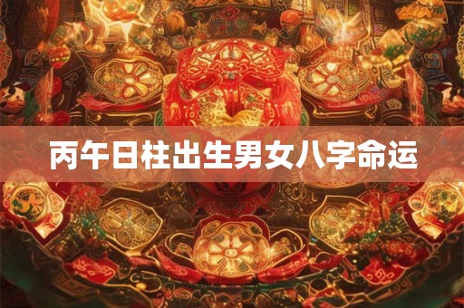 丙午日柱出生男女八字命运