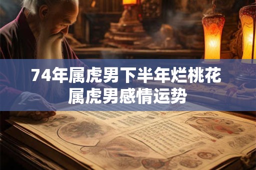 74年属虎男下半年烂桃花 属虎男感情运势