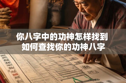 你八字中的功神怎样找到 如何查找你的功神八字