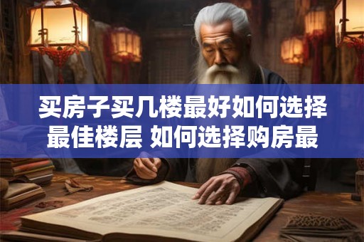 买房子买几楼最好如何选择最佳楼层 如何选择购房最佳楼层