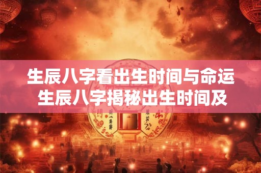 生辰八字看出生时间与命运 生辰八字揭秘出生时间及命运