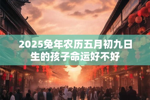 2025兔年农历五月初九日生的孩子命运好不好