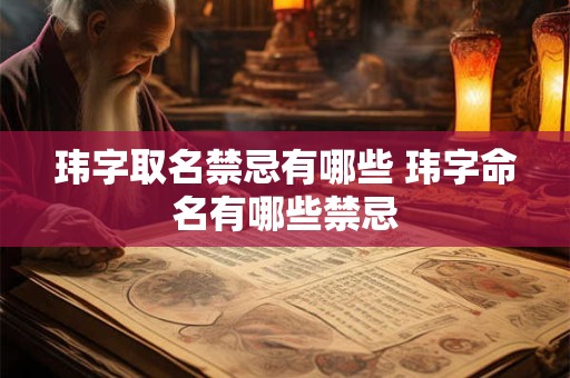 玮字取名禁忌有哪些 玮字命名有哪些禁忌