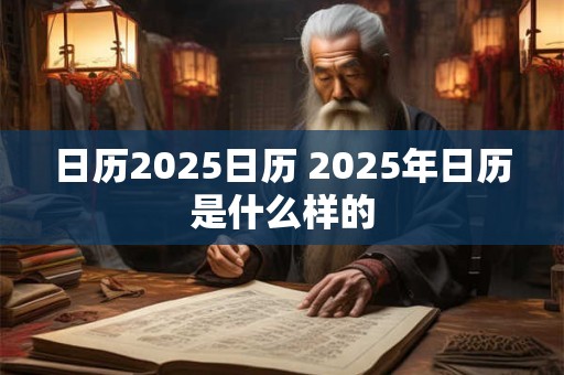 日历2025日历 2025年日历是什么样的