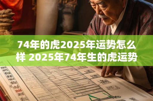 74年的虎2025年运势怎么样 2025年74年生的虎运势如何