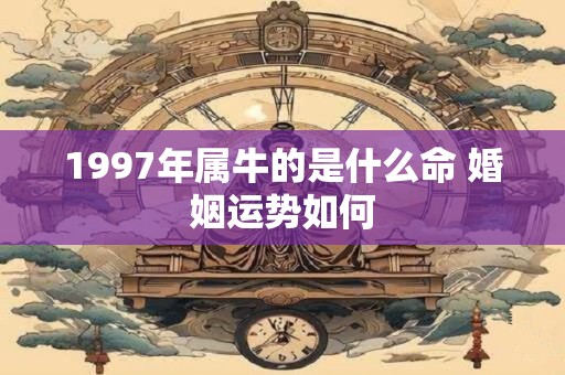 1997年属牛的是什么命 婚姻运势如何