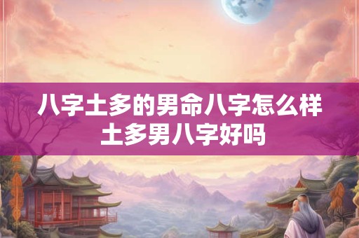 八字土多的男命八字怎么样 土多男八字好吗
