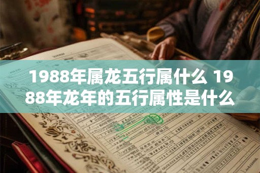 1988年属龙五行属什么 1988年龙年的五行属性是什么