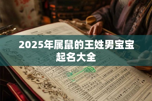 2025年属鼠的王姓男宝宝起名大全