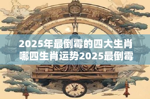 2025年最倒霉的四大生肖 哪四生肖运势2025最倒霉