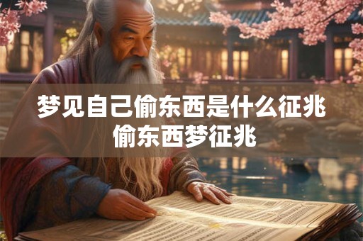 梦见自己偷东西是什么征兆 偷东西梦征兆
