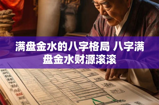 满盘金水的八字格局 八字满盘金水财源滚滚