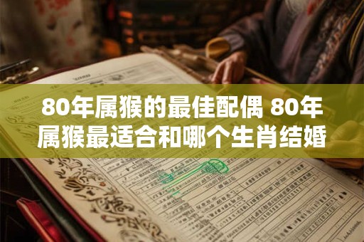 80年属猴的最佳配偶 80年属猴最适合和哪个生肖结婚