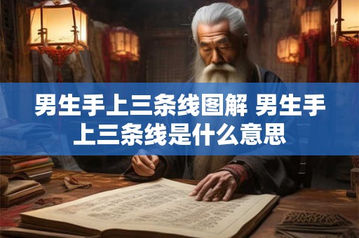 男生手上三条线图解 男生手上三条线是什么意思