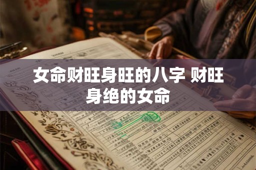 女命财旺身旺的八字 财旺身绝的女命 女命财旺身旺的八字 财旺身绝的女命
