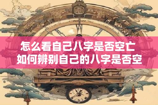怎么看自己八字是否空亡 如何辨别自己的八字是否空亡