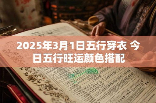 2025年3月1日五行穿衣 今日五行旺运颜色搭配