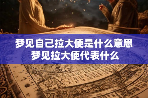 梦见自己拉大便是什么意思 梦见拉大便代表什么