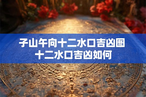 子山午向十二水口吉凶图 十二水口吉凶如何