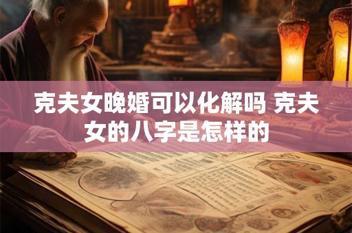克夫女晚婚可以化解吗 克夫女的八字是怎样的