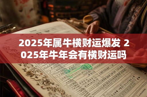 2025年属牛横财运爆发 2025年牛年会有横财运吗