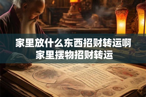 家里放什么东西招财转运啊 家里摆物招财转运